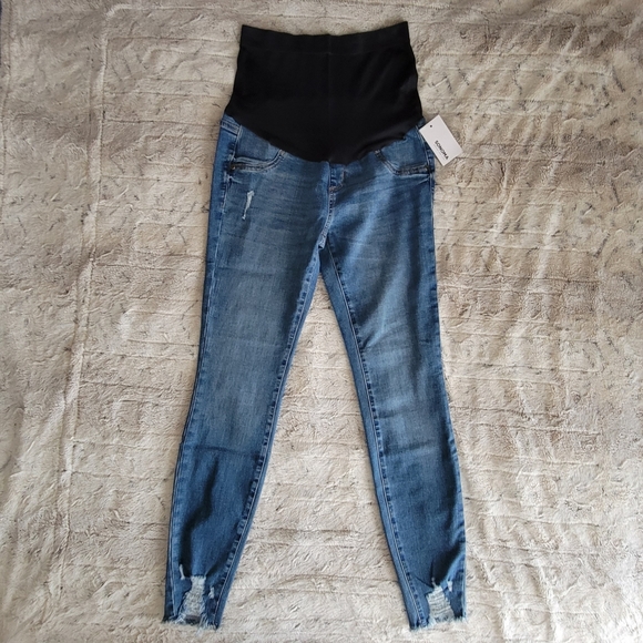 Maternity Sonoma Goods For LifeOver-The-Belly Jeggings - Size 4TLMAT - Picture 3 of 12
